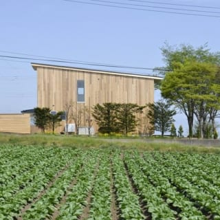 どの角度から見ても表情を変え、風景に溶け込んでいる