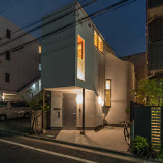 道路から見た夜景