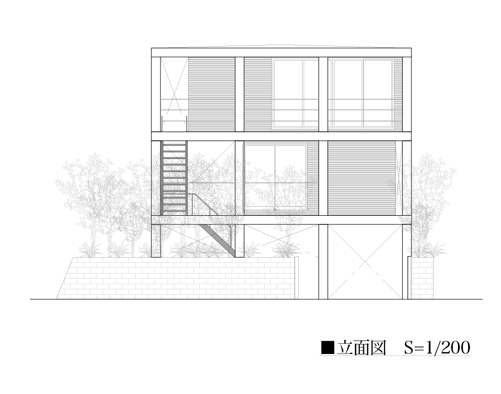 立面図 建築家ポータルサイト Klasic クラシック 理想の注文住宅を建てよう 建築事例一覧 建築家検索ならおまかせください 立面図 建築家ポータルサイト Klasic クラシック 理想の注文住宅を建てよう 建築事例一覧 建築家検索ならおまかせください